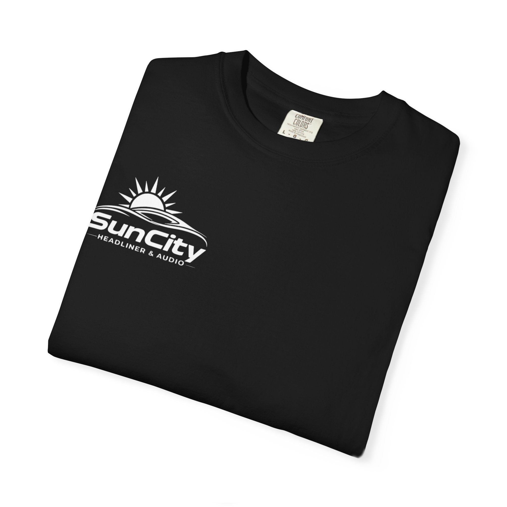 SunCity Logo T-Shirt — ("SunCity Headliner & Audio")