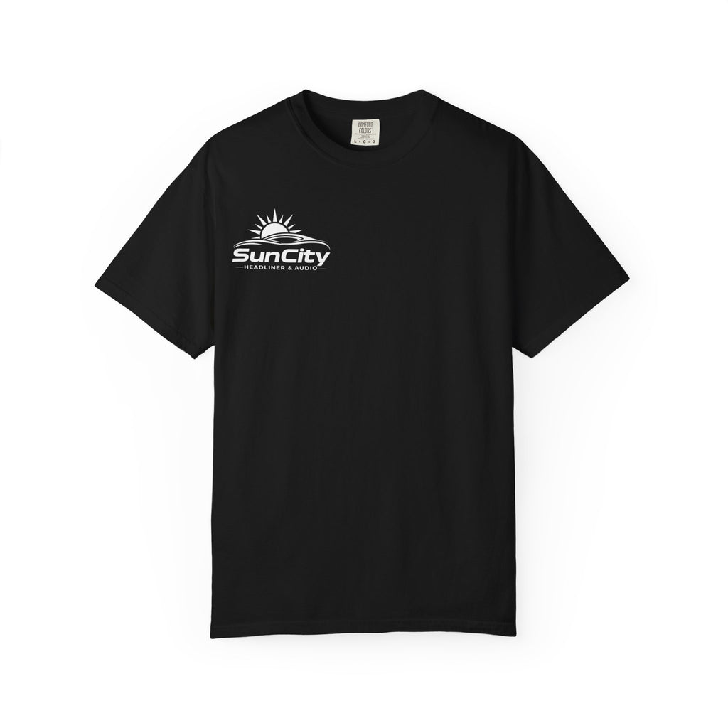 SunCity Logo T-Shirt — ("SunCity Headliner & Audio")