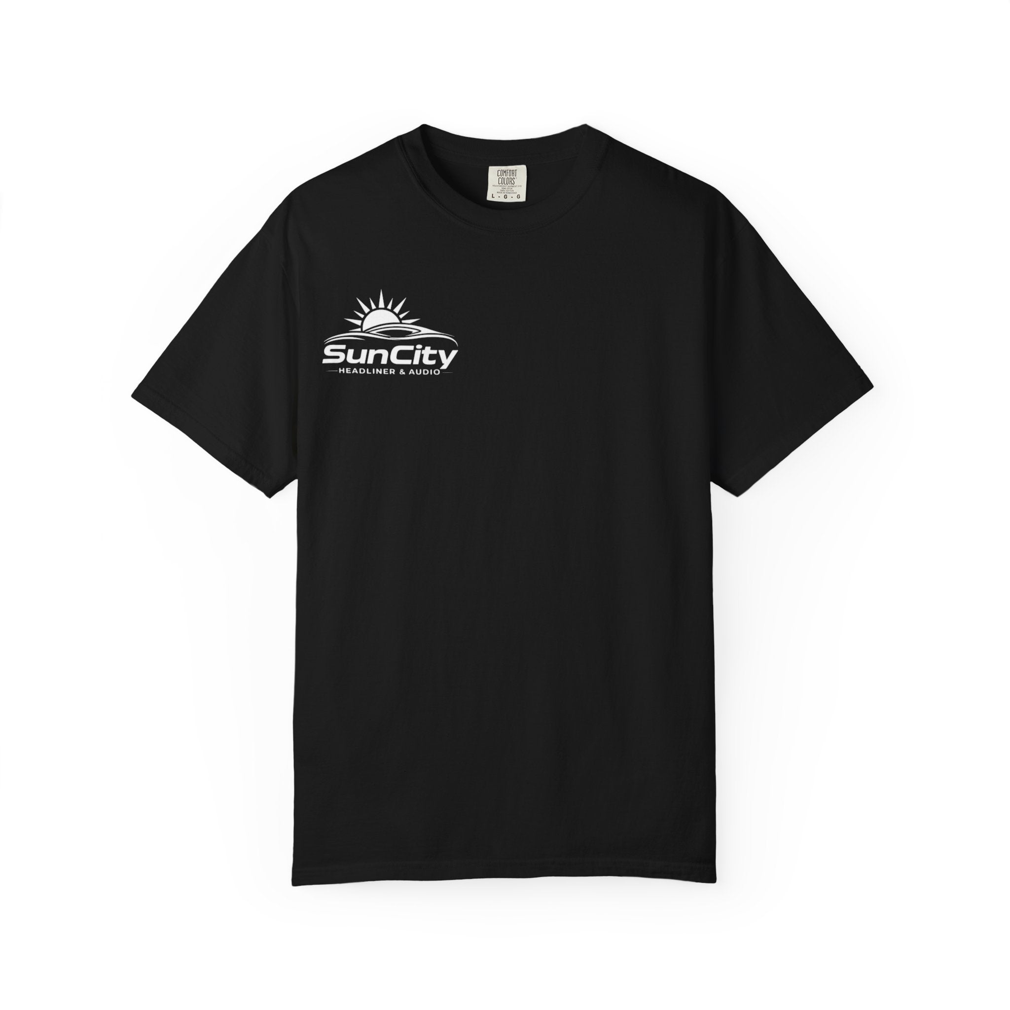 SunCity Logo T-Shirt — ("SunCity Headliner & Audio")