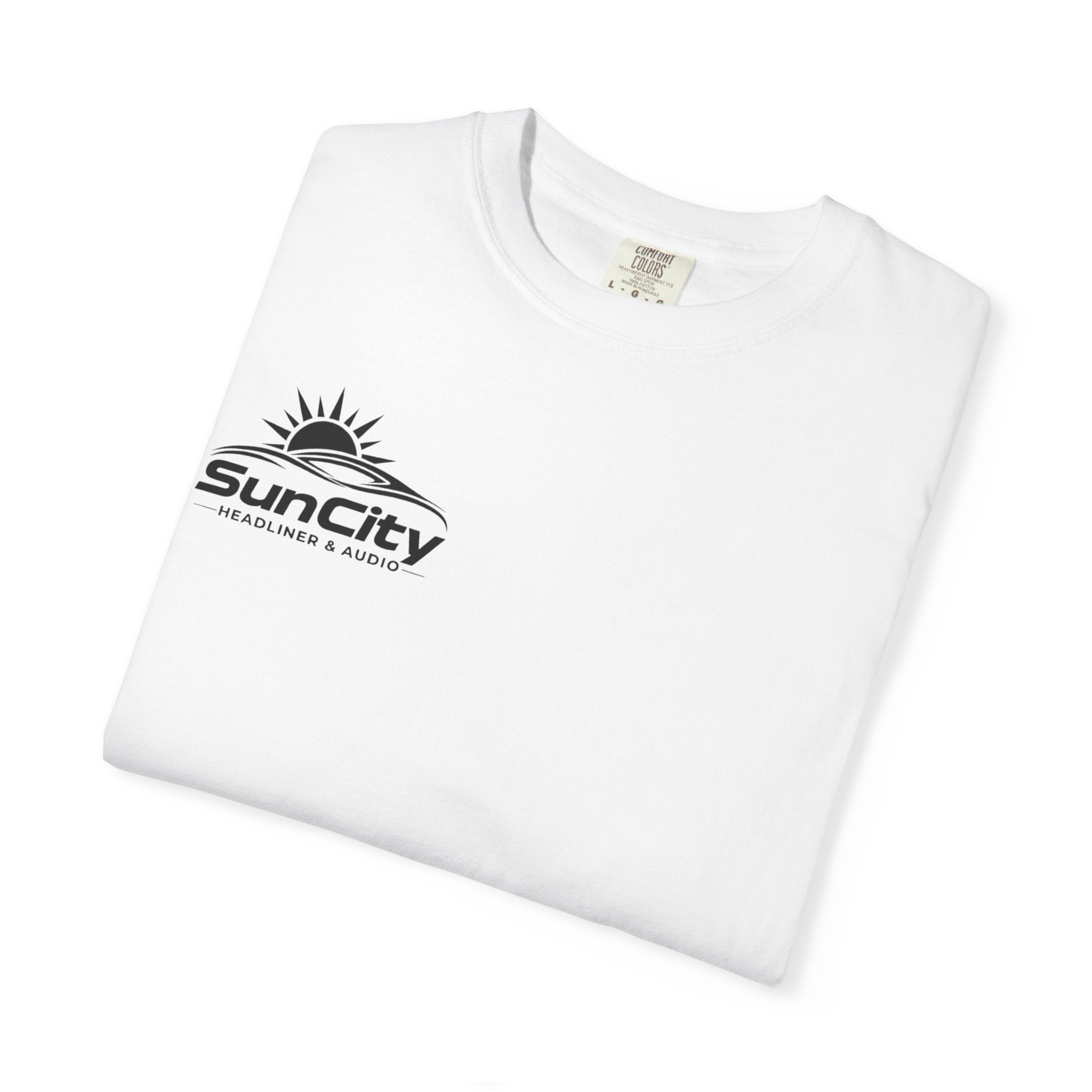 SunCity Logo T-Shirt — ("SunCity Headliner & Audio")